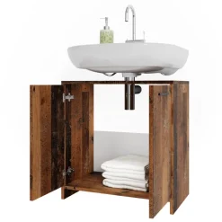 Waschbeckenunterschrank Kiko Eiche rustikal 58 x 60 cm Vicco