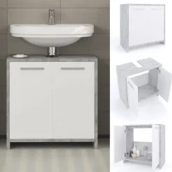 Waschbeckenunterschrank Kiko Beton 58 x 60 cm Vicco