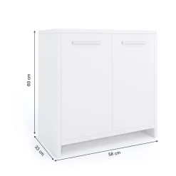 Waschbeckenunterschrank Kiko Weiß 58 x 60 cm Vicco