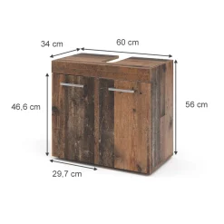Waschbeckenunterschrank Luna Oldstyle 60 x 56 cm Vicco
