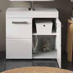 Waschbeckenunterschrank Luna Weiß 60 x 56 cm Vicco