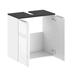 Waschbeckenunterschrank Otis Weiß Hochglanz 58 x 60 cm Vicco