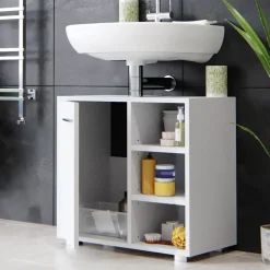 Waschbeckenunterschrank Perry Weiß 60 x 55.6 cm Vicco