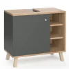 Waschbeckenunterschrank Senyo Anthrazit 60 x 54 cm Vicco