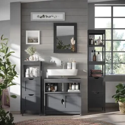 Waschbeckenunterschrank Vilda Grau 60 x 60 cm Vicco