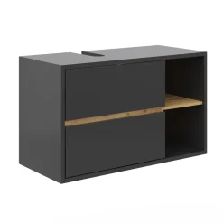 Waschbeckenunterschrank Viola Anthrazit 100 x 60 cm Vicco