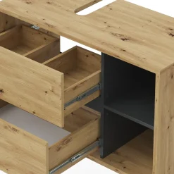 Waschbeckenunterschrank Viola Artisan-Eiche 100 x 60 cm Vicco