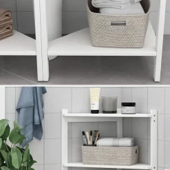 Waschbeckenunterschrank Zeno Weiß 68 x 60.5 cm 2er Set Vicco