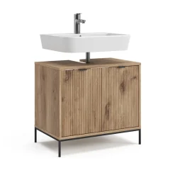 Waschtischunterschrank Eliza Viking Oak 70 x 63 cm mit 2 Türen Vicco