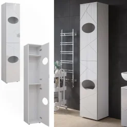 Wäscheschrank Irma Weiß 37.2 x 192 cm Vicco